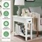 2-Tier End Table Set 2 Pieces with Drawer and Open Shelf for Bedside or Sofa